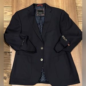 Digel Havana Fabric navy blazer size 40 R